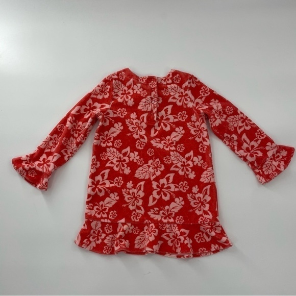 Janie & Jack Terry Cloth Floral Ruffle hem Dress or swim coverup - Picture 11 of 11